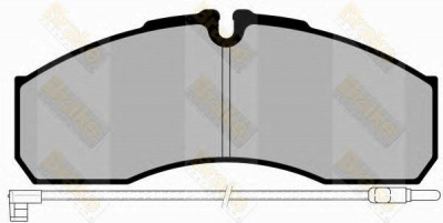 BRAKE ENGINEERING pa1743 -  Комплект тормозных колодок, дисковый тормоз